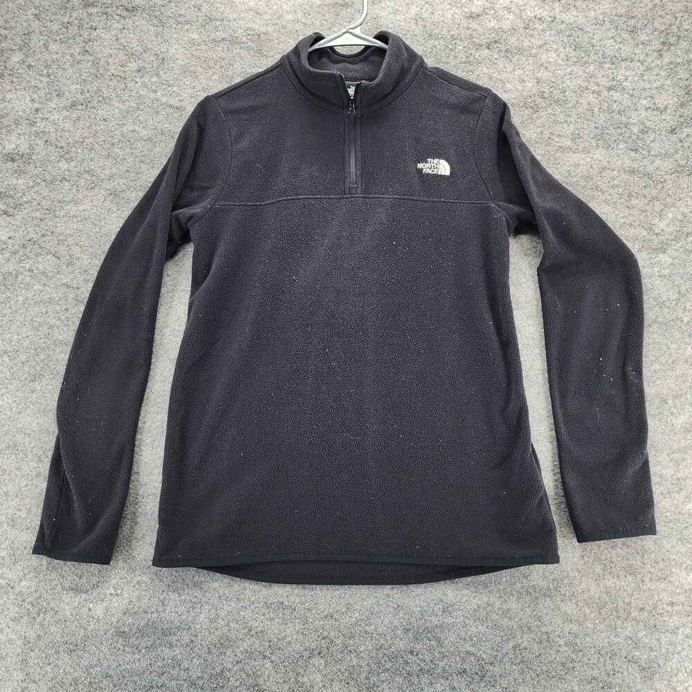 The North Face Sweatshirt Womens Small Quarter Zip Black Long Sleeve